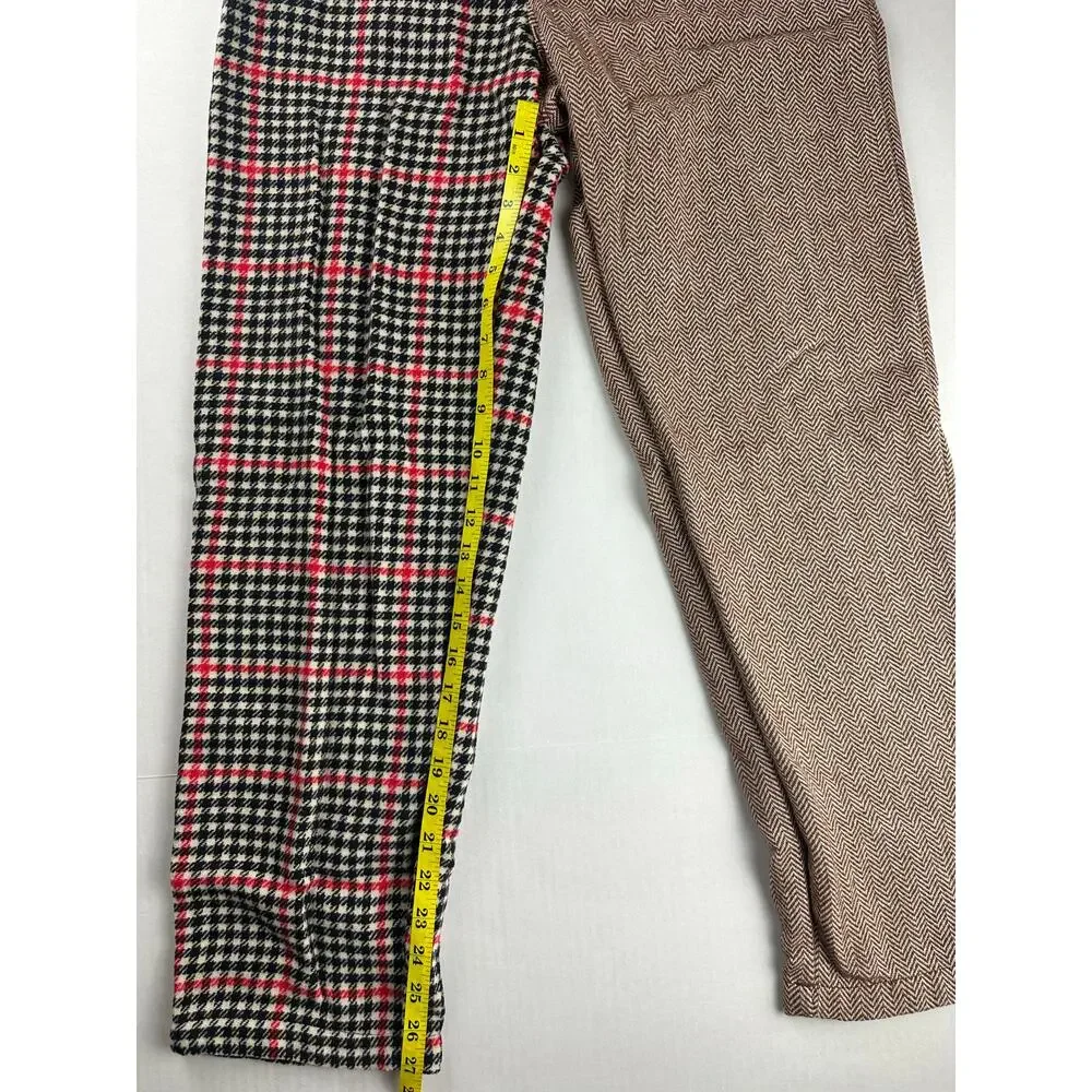 New w/o tag- Rowing Blazers Red and Brown Checkered Pants - Picture 4 of 7